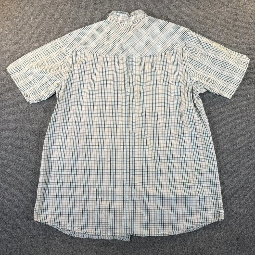 The North Face A5 Series Mens Medium Plaid Short Sleeve Button Up Shirt #3313